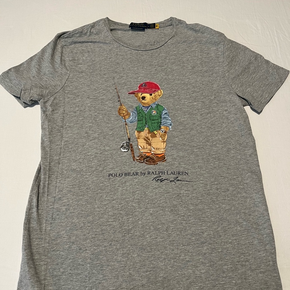 Ralph Lauren Heather Gray Custom Slim Fit Tee
